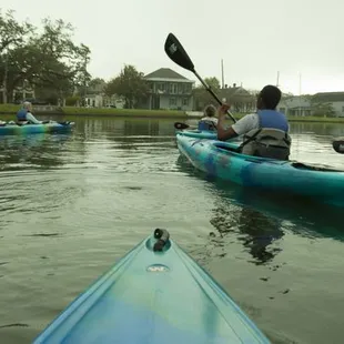 Paddling Bayou St John, New Orleans