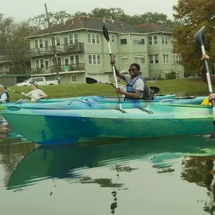 Kayaking Bayou St John, New Orleans