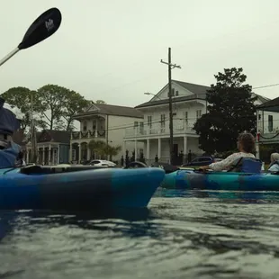 Paddling Bayou St John, New Orleans
