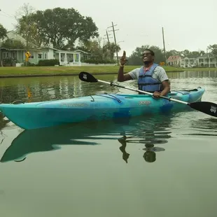 Kayaking Bayou St John, New Orleans