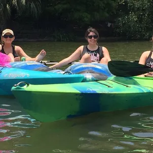 Bacheloretts kayaking Bayou St John