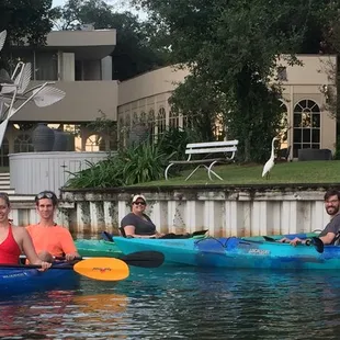 Friends in front of the Galatoire House, Park Island, Bayou St John
