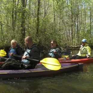 Kayaking at the Northwest River in Chesapeake, Va.