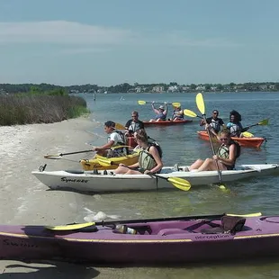 Kayaking First Landing State park in Virginia Beach, Va.