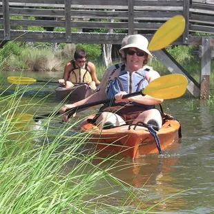 Kayaking First Landing State park in Virginia Beach, Va.