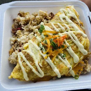 Ahi omelette