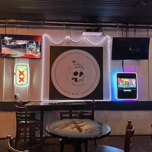Bar area with touch tunes