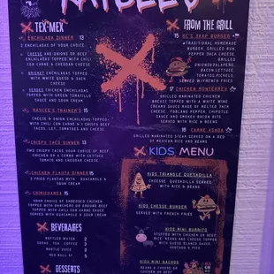 New menu