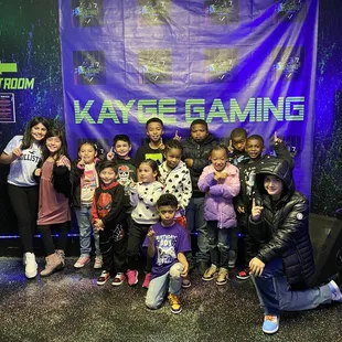 Some of the kids and the birthday boy