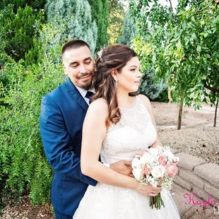 Bride and groom portrait