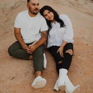 Engagement picture at Red Rock Canyon