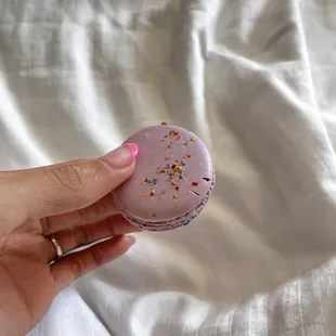 Fruity pebble Macaron