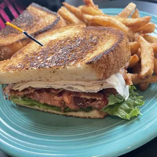 BLAT add Turkey with a side of fries