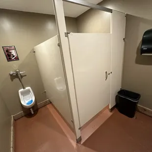 Men's restroom was clean