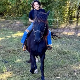 Just a city girl who loves her horses