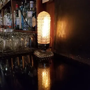 Lamps at the bar