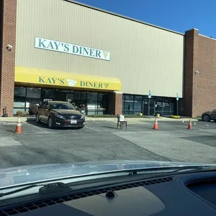 Blocking off parking spaces. Not for customers. Not sure if the goal here, except to drive away what could have been a huge sales day.