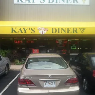The front of the diner.