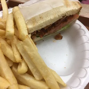 BLT loaded with bacon