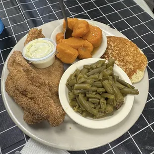 Catfish plate, Friday special.