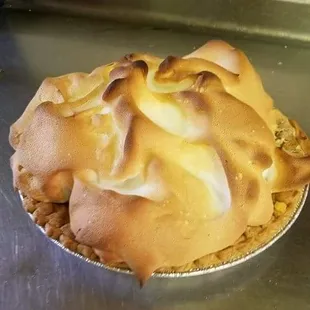 Home made chocolate pie.