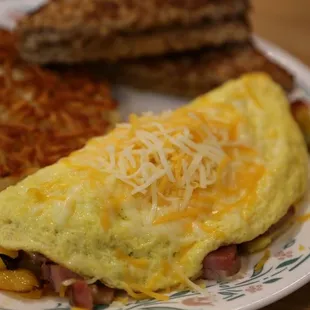 Breakfast is their 'claim to fame'!  Fresh made from scratch items, fresh hash browns and more! Yum!