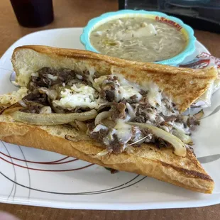 Philly steak. Chicken &amp; Dumplings