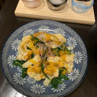 Warm Cauliflower and Kale Salad