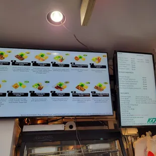 Bento , udon and Ala carte menu