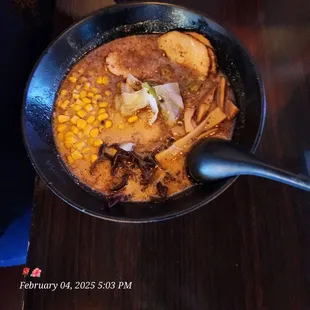 Black mushroom and ramen