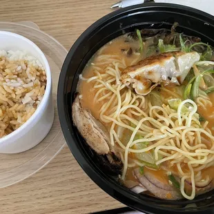 Garlic Chicken Ramen Bowl