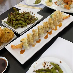 food, sushi and sashimi