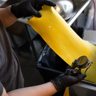 In House noodle lab, All noodles made fresh daily at Kazan