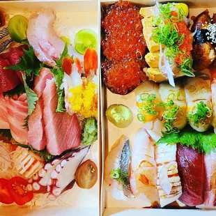 Today&apos;s customized sashimi &amp; nigiri