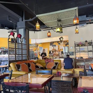 the interior of the restaurant