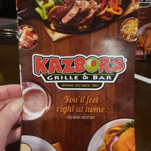 the menu