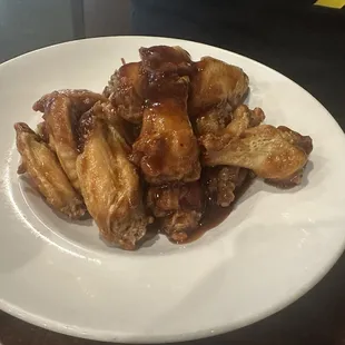 Honey barbecue chicken wings