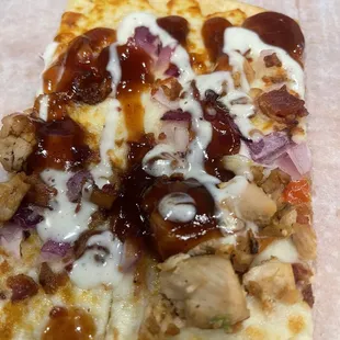 Deep South Flatbread w/BBQ sauce