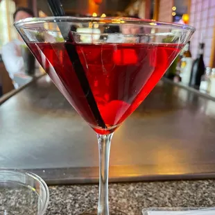 Cosmo (straight cranberry juice)