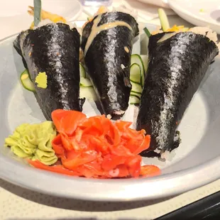 Hand rolls.