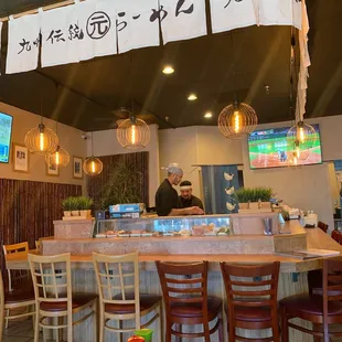 a view of the restaurant&apos;s interior