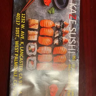 This my first time taste eat Kaze Sushi  Please Give them a best Star 100%