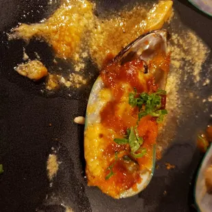Baked mussels