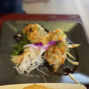 Mushrooms with Blue Crab