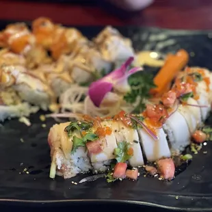 Ono Roll and Popcorn Lobster Roll