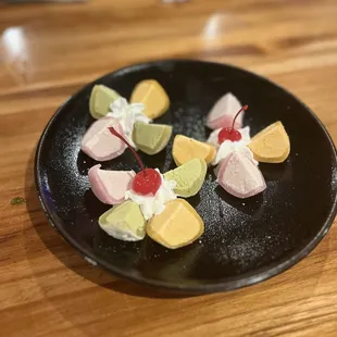 Mochi ice cream (strawberry, mango, matcha)