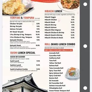 Lunch Special Monday - Friday 11-3 PM