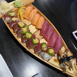 sushi and sashimi, food, sushi, sashimi