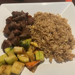 a close up of a plate of food