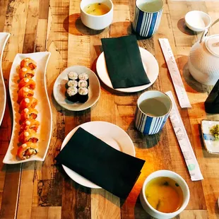 sushi and sashimi, food, sushi, sashimi